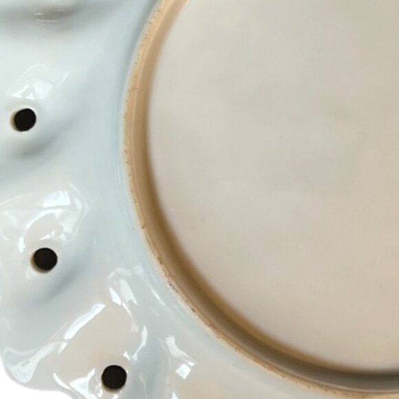 Antique Ornate Reticulated Decorative Handpainted Plate Dish 11" D Nippon? - Picture 8 of 8